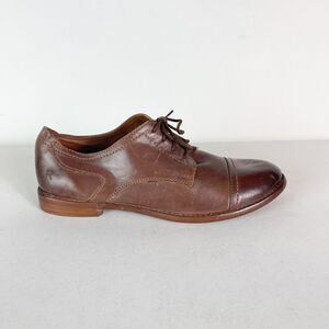 Roan Men's Thea Lace up Genuine Leather Oxford Shoes Brown Size 7.5